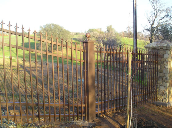 Wrought Iron Yard Fence - Stockton, CA